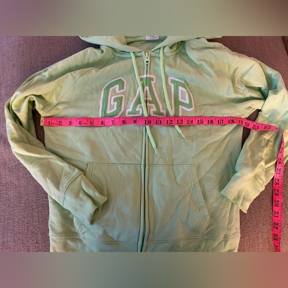 GAP Green Hooded Zip-Up Jacket Sporty Design - Picture 4 of 6